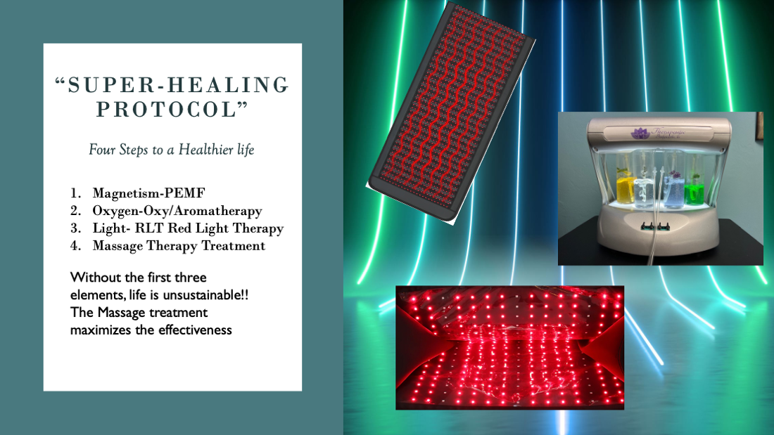 A super healing protocol is being advertised on a poster