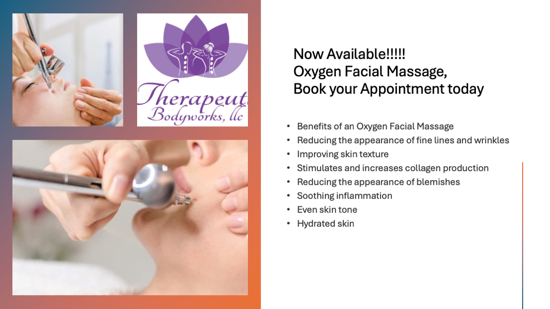 A woman is getting an oxygen facial massage at a spa.