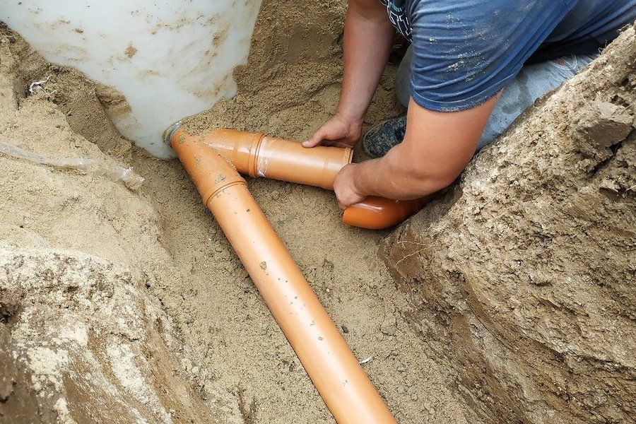 a under ground system pipe