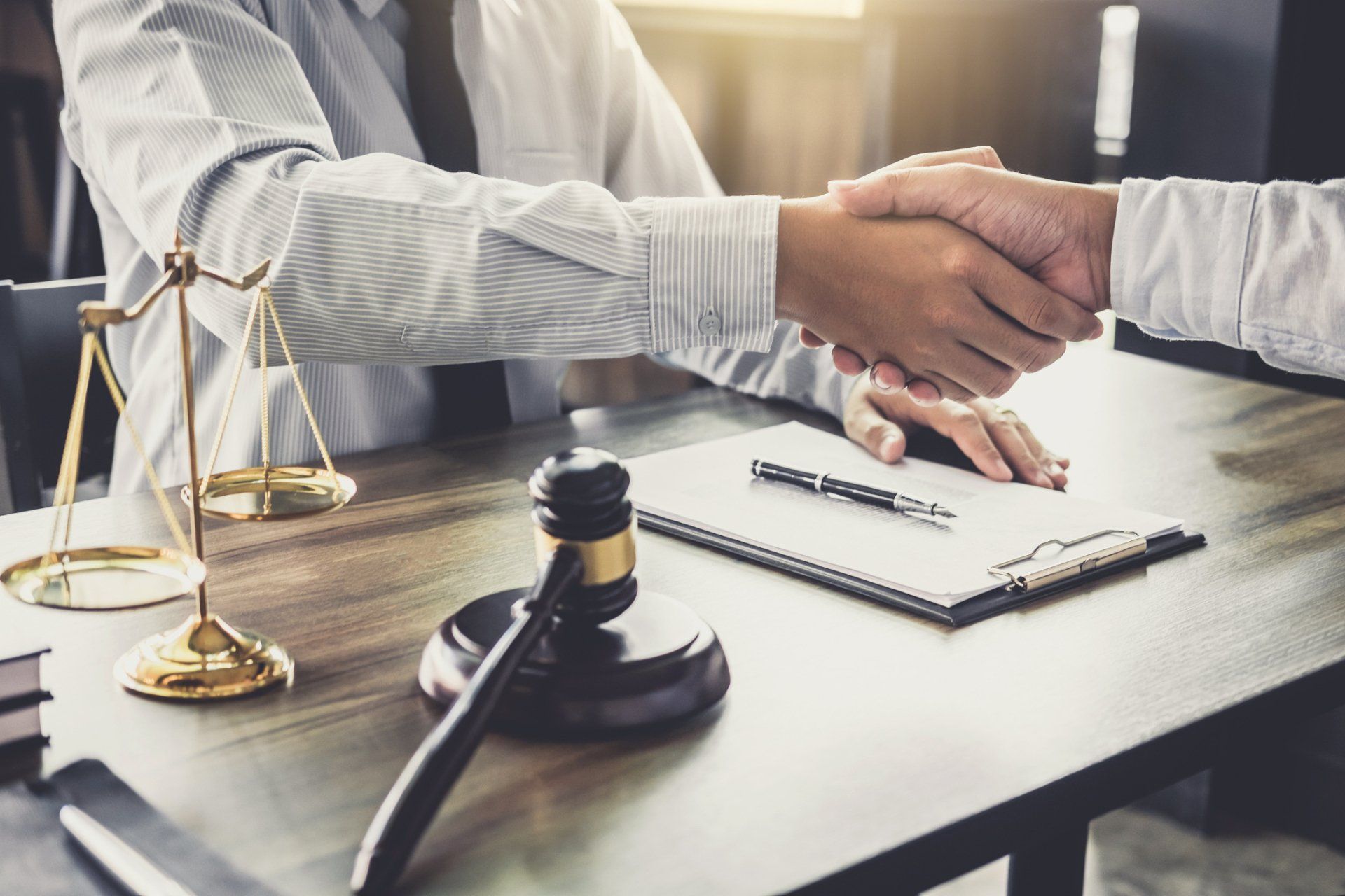 Businessman And Lawyer Shaking Hands — Palos Heights, IL — Morrone & Morrone PC