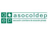 Logo verde y blanco de ASOCOLDEP, Asociación Colombiana de Educación Privada.