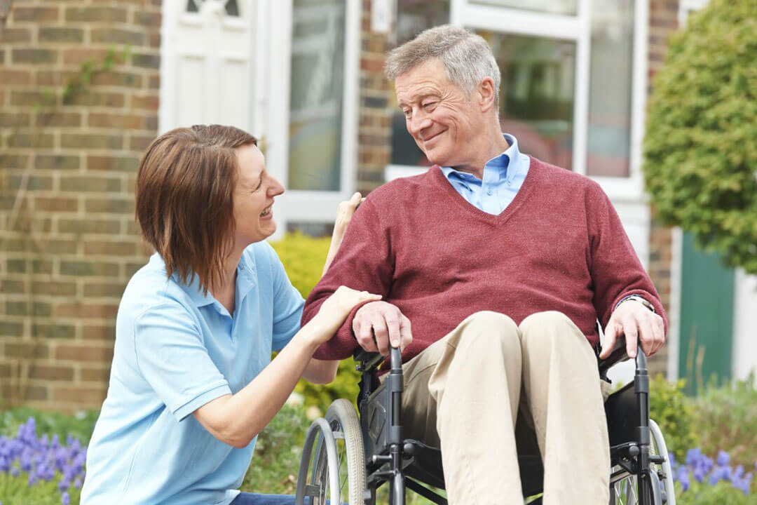patient with caregiver