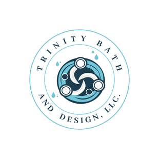 A logo for trinity bath and design llc