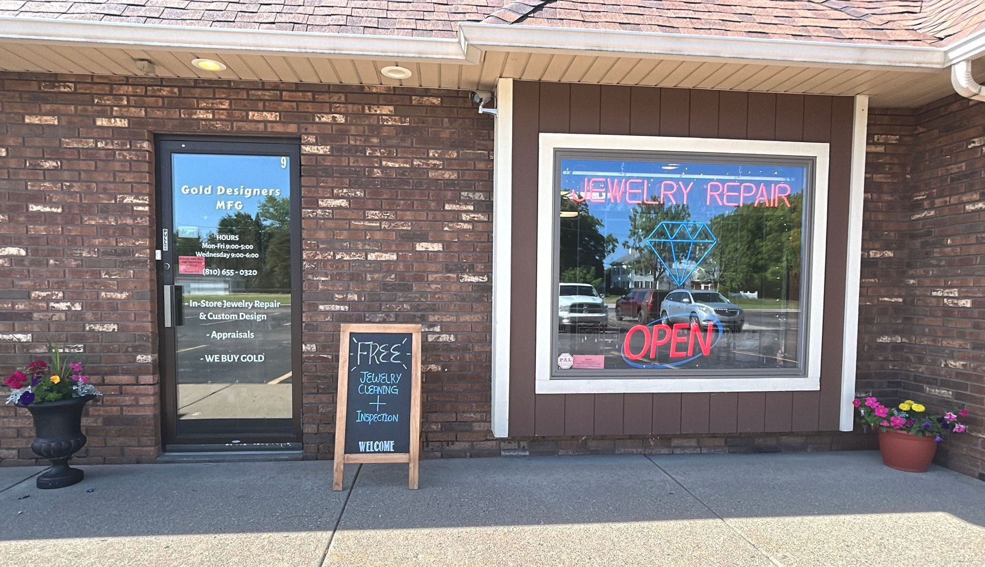 outside of our jewelry store