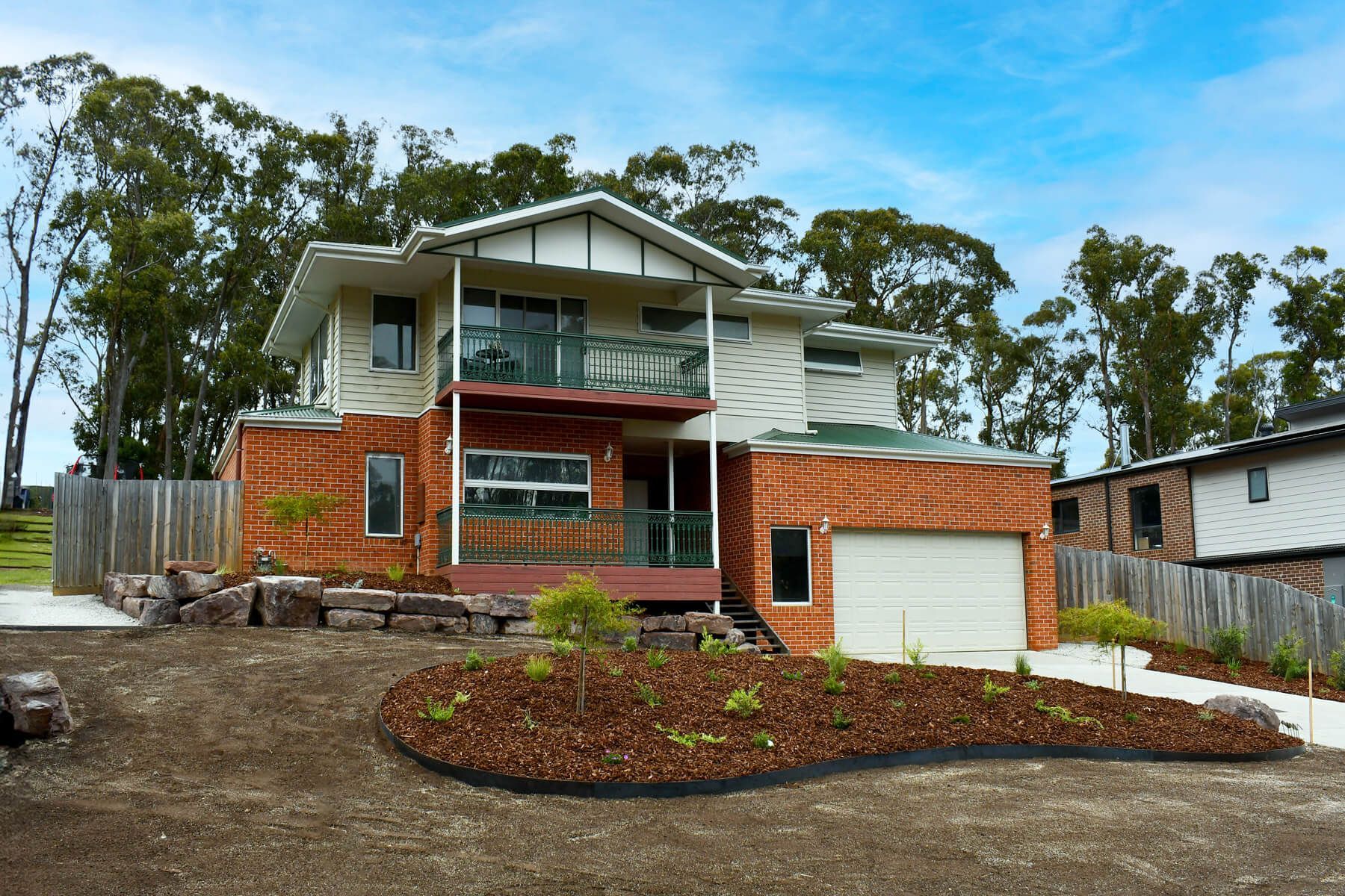 Garden edging installed by Kanga Dig It Landscaping Ballarat