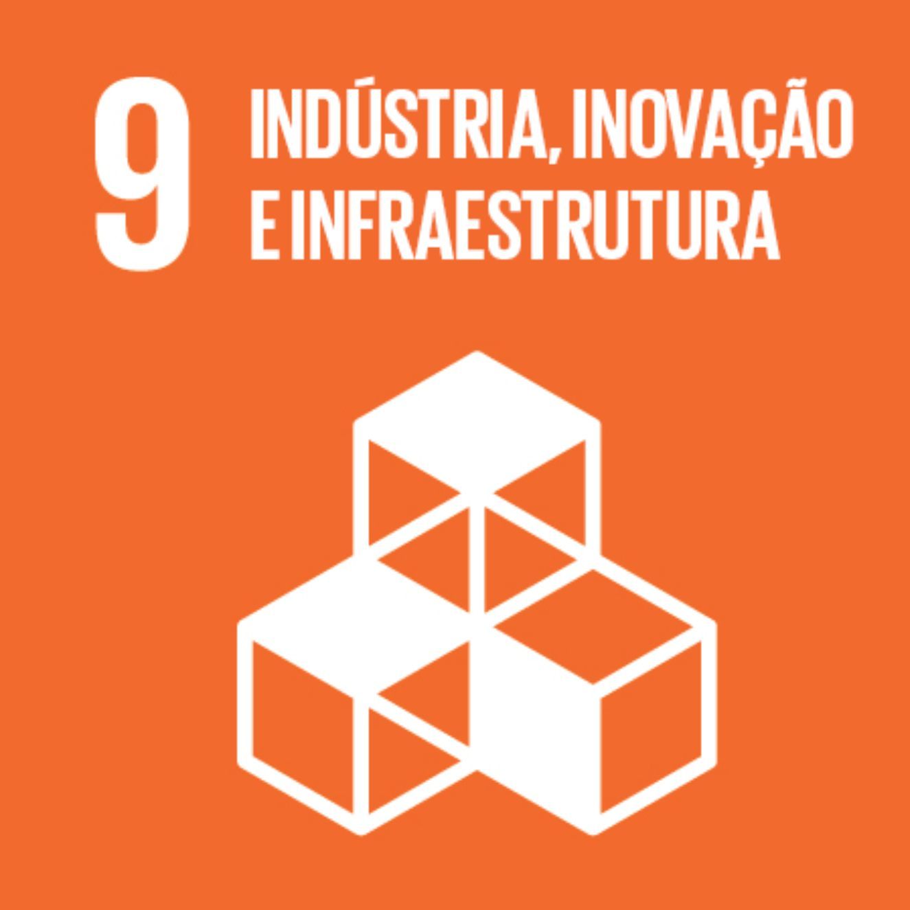 Logotipo da ONU para o Objetivo de Desenvolvimento sistentável 9