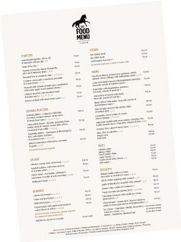 Autumn Sunday Menu