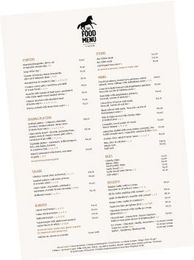 Autumn Sunday Menu
