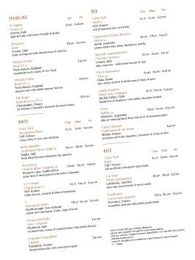 Autumn Sunday Menu