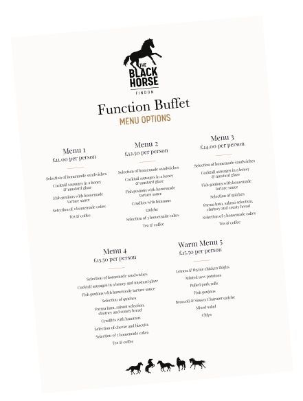 Autumn Sunday Menu
