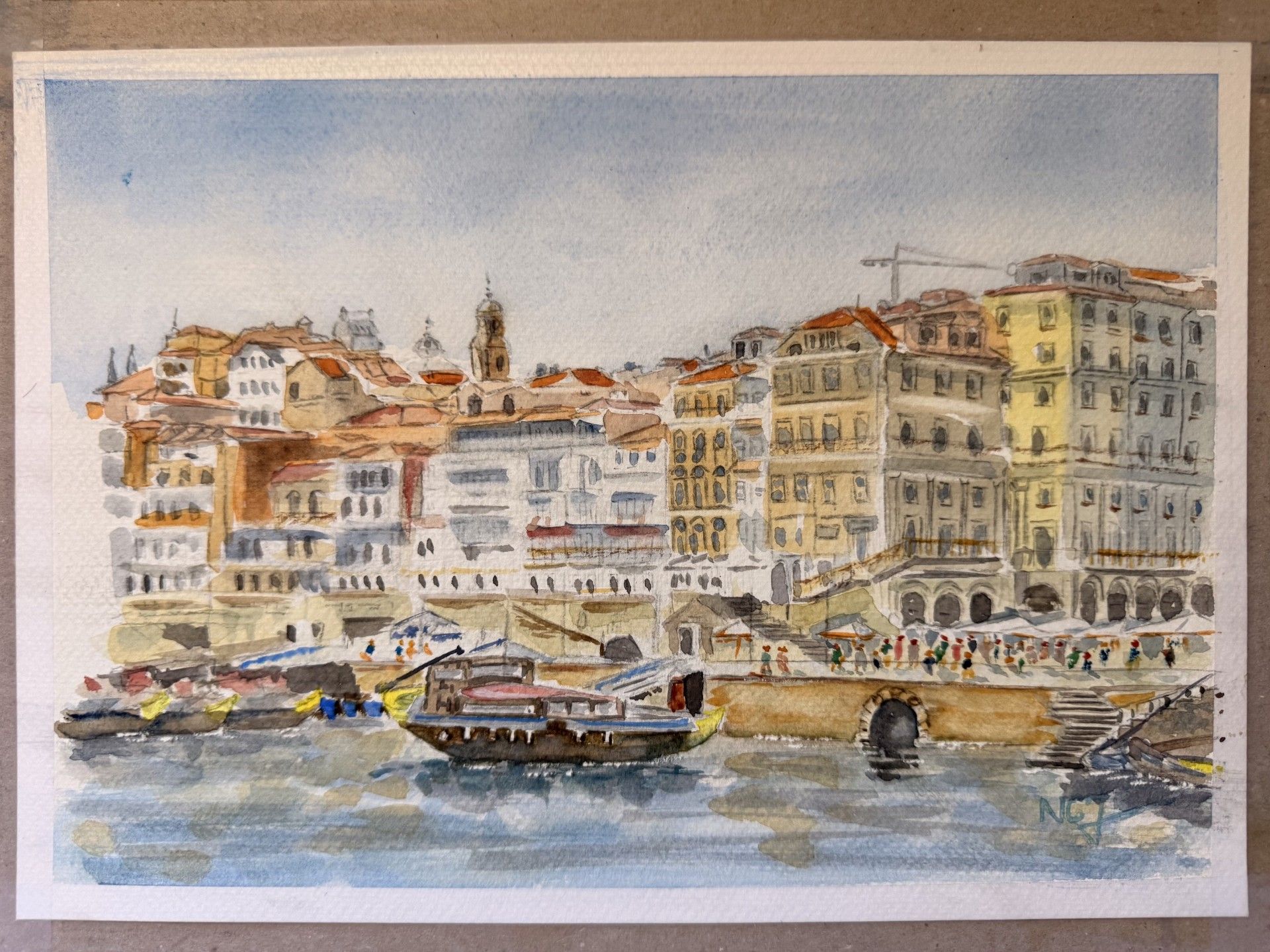 Cityscape of Porto from the River Douro