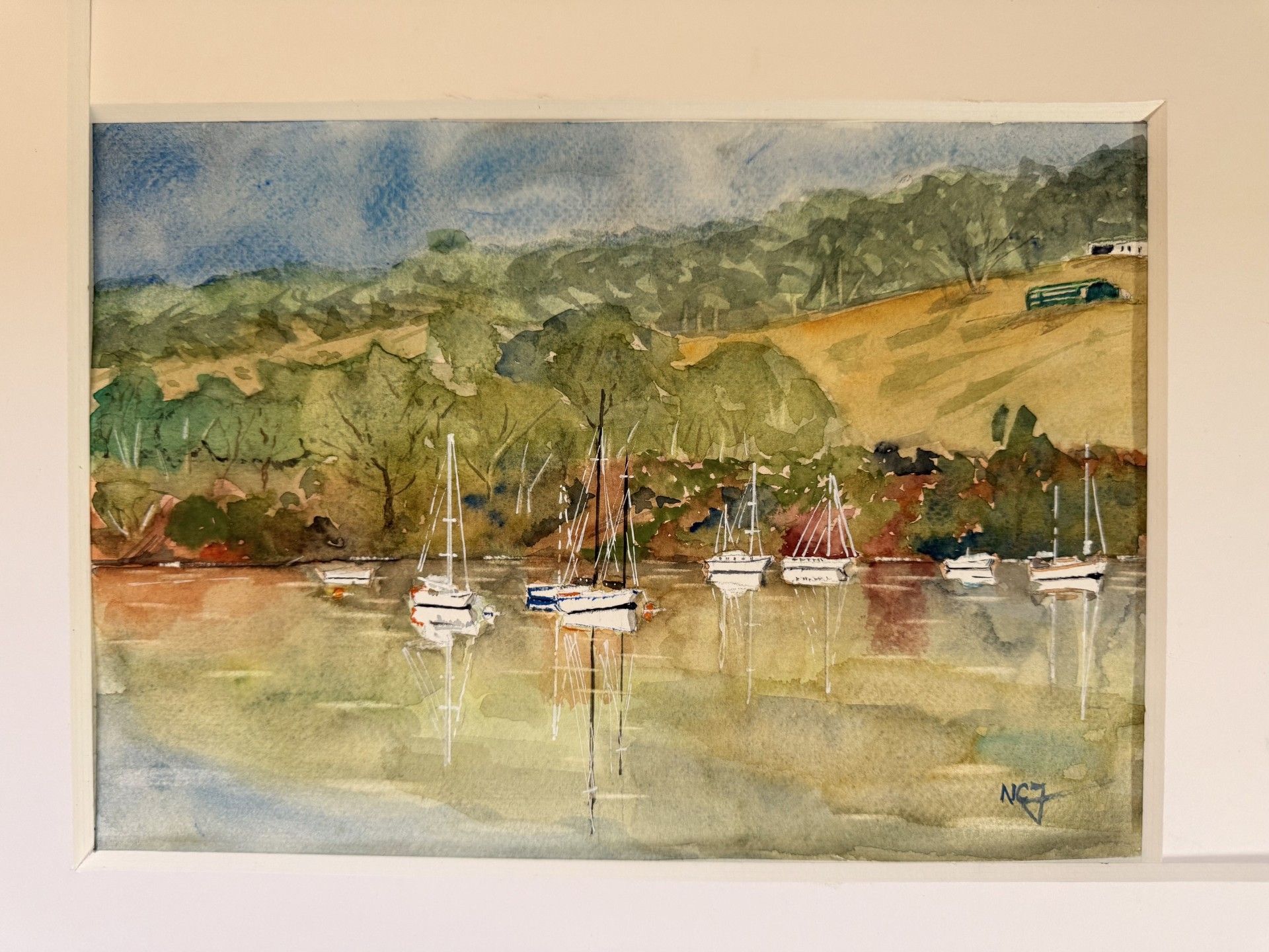 An image of boats quietly moored in St Mawes