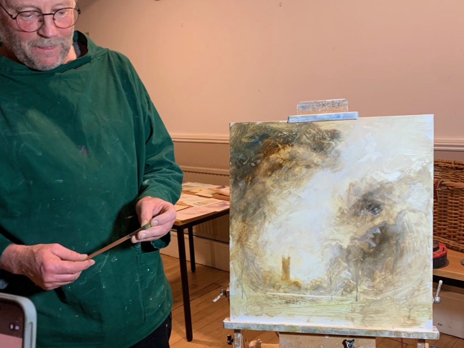 plein air art with Lawrence Art Society in Devizes