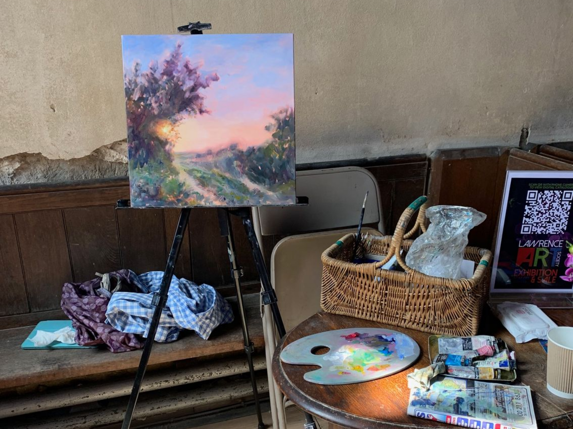 plein air art with Lawrence Art Society in Devizes