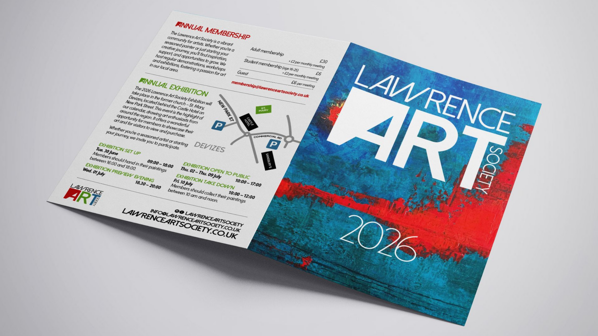 Lawrence Art Society programme for 2026