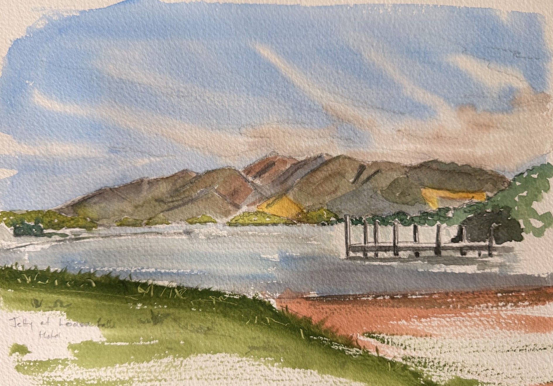 Jetty on Derwent Water near the Ladore Falls Spa Hotel