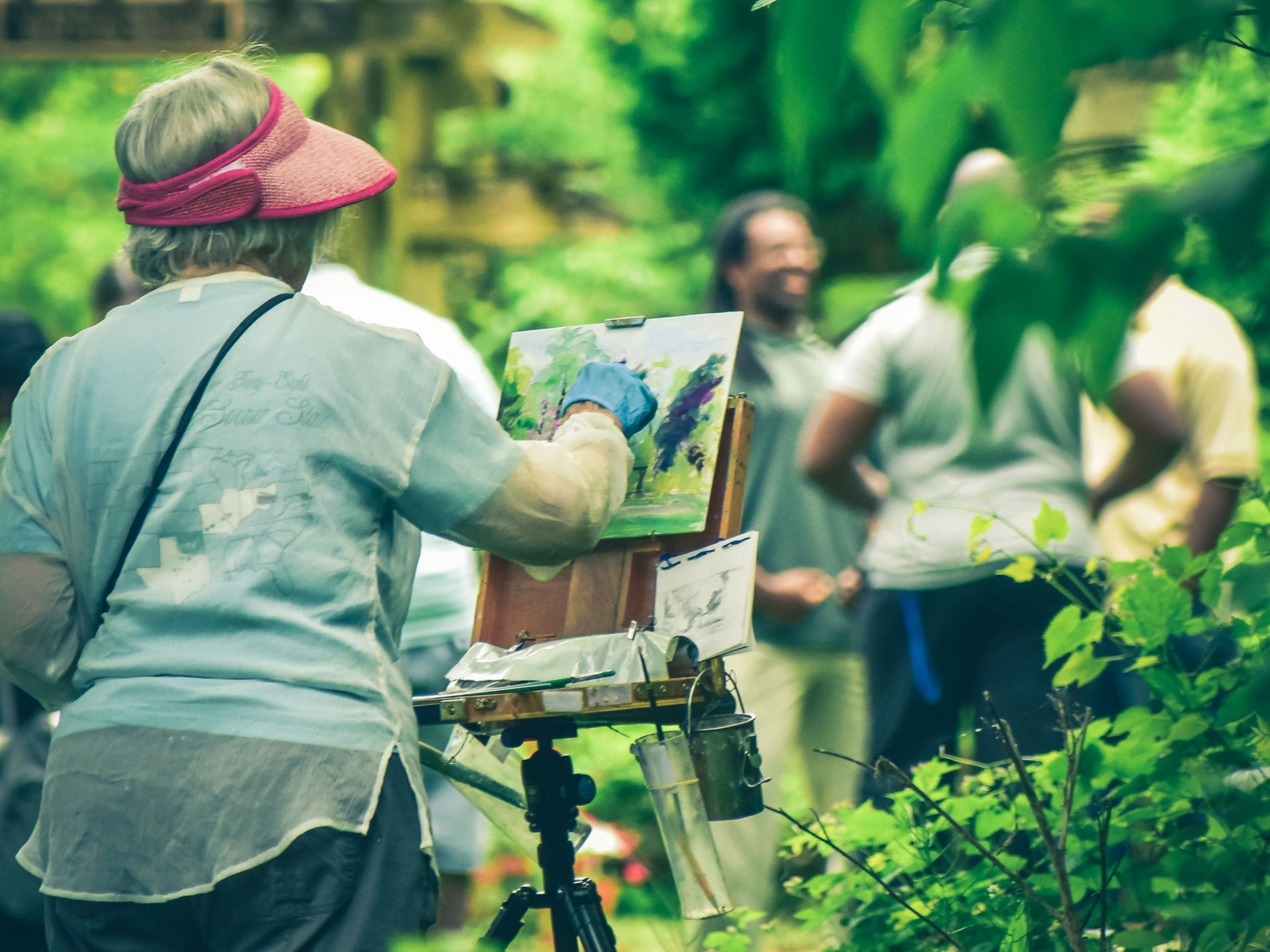 plein air art with Lawrence Art Society in Devizes