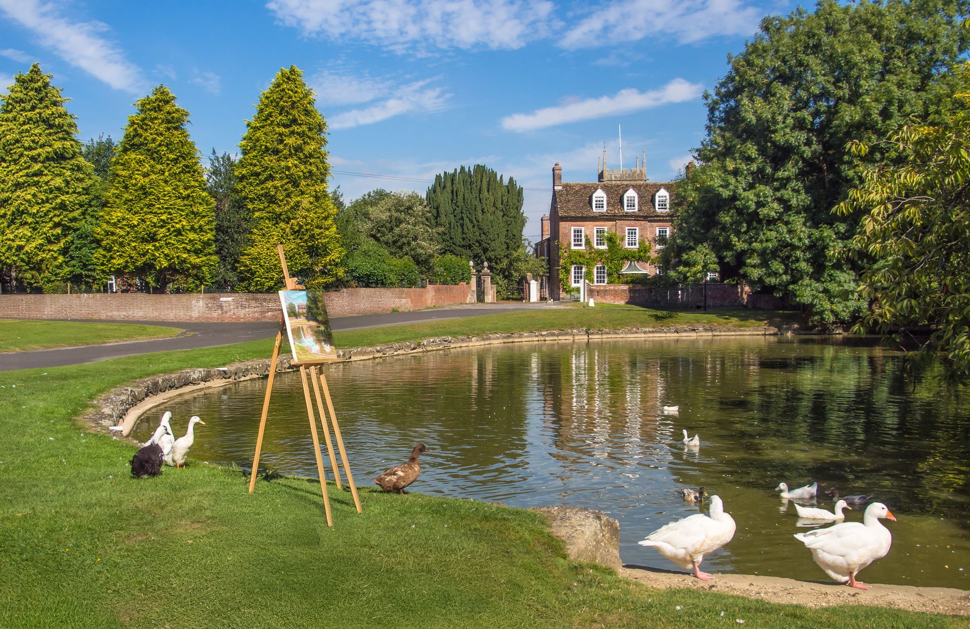 Urchfont duck pond for artists