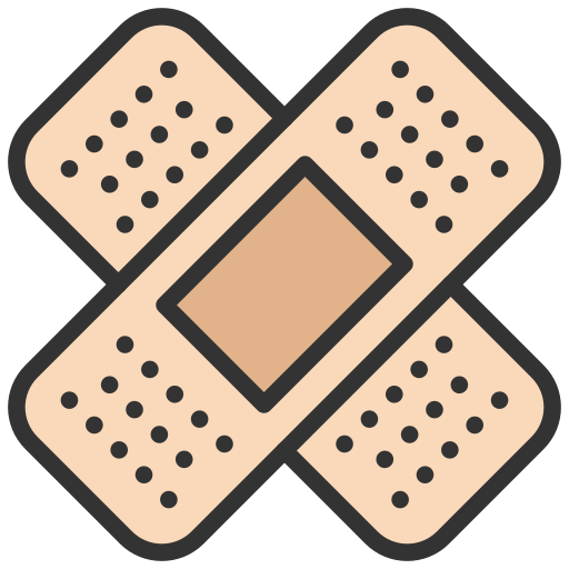 Diagram of band-aids