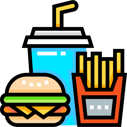 MacDonalds. Wimpy. Burger. Chips. Cola. Lemonade