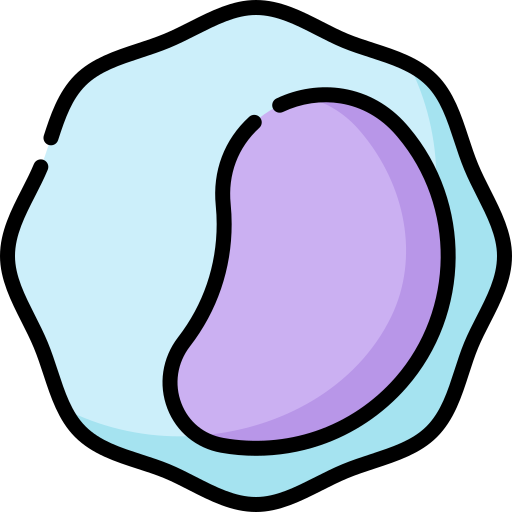 Icon of immune cell to indicate that dietary fiber can improve immunity and has an anti-inflammatory effect