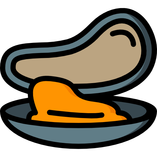 Diagram of a mussel