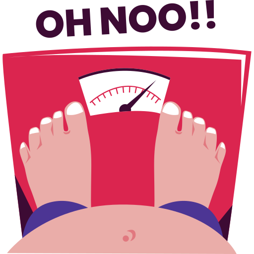 Image to highlight that excess calories lead to obesity