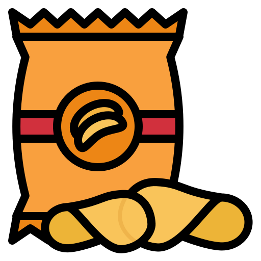 Ultra-processed food (UPF) Crisps. potato chips