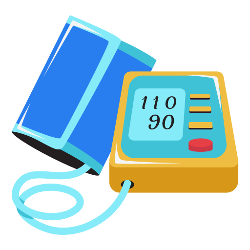 Diagram of a blood pressure monitor