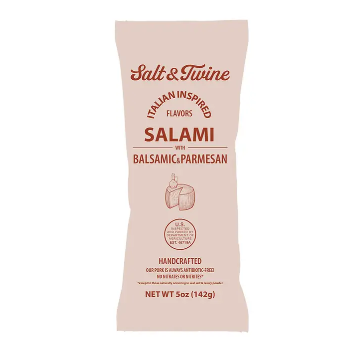Salami package labeled