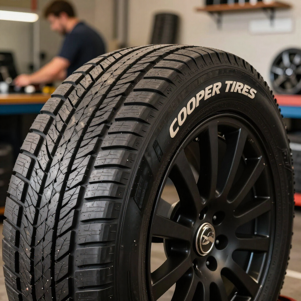 Cooper Tires tread close-up