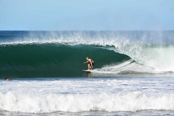 Great day for getting barreled at Playa Ostional, Costa Rica