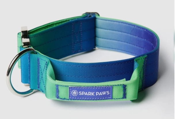 Spark Paws tactical  dog collar-Lime Wave (2