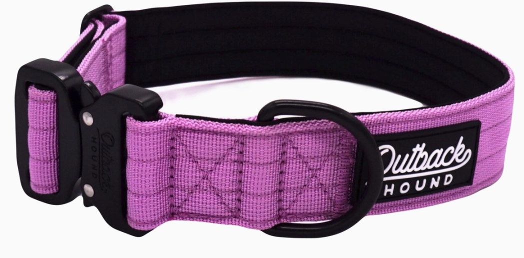 Outback Hound Lilac premium dog collar