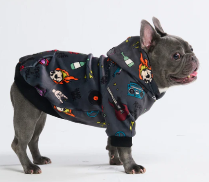 Rock N Roll Dog Hoodie