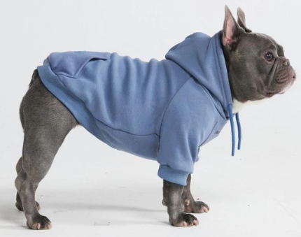 Slate Blue Dog Hoodie