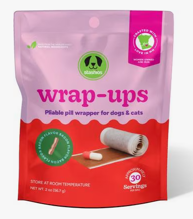 Stashios Wrap=Ups pill wrappers for Dogs or Cats