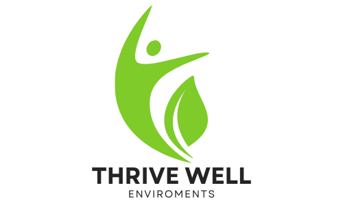 Green logo featuring a stylized figure reaching upwards, a leaf, and the text