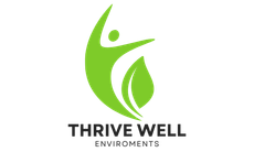 Green logo featuring a stylized figure reaching upwards, a leaf, and the text