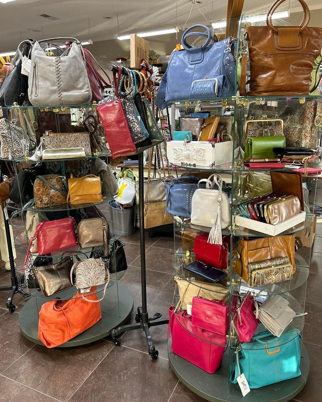 A store filled with lots of handbags on display.