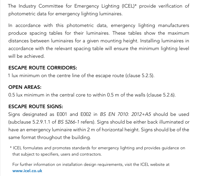 Emergency Lighting Part 1