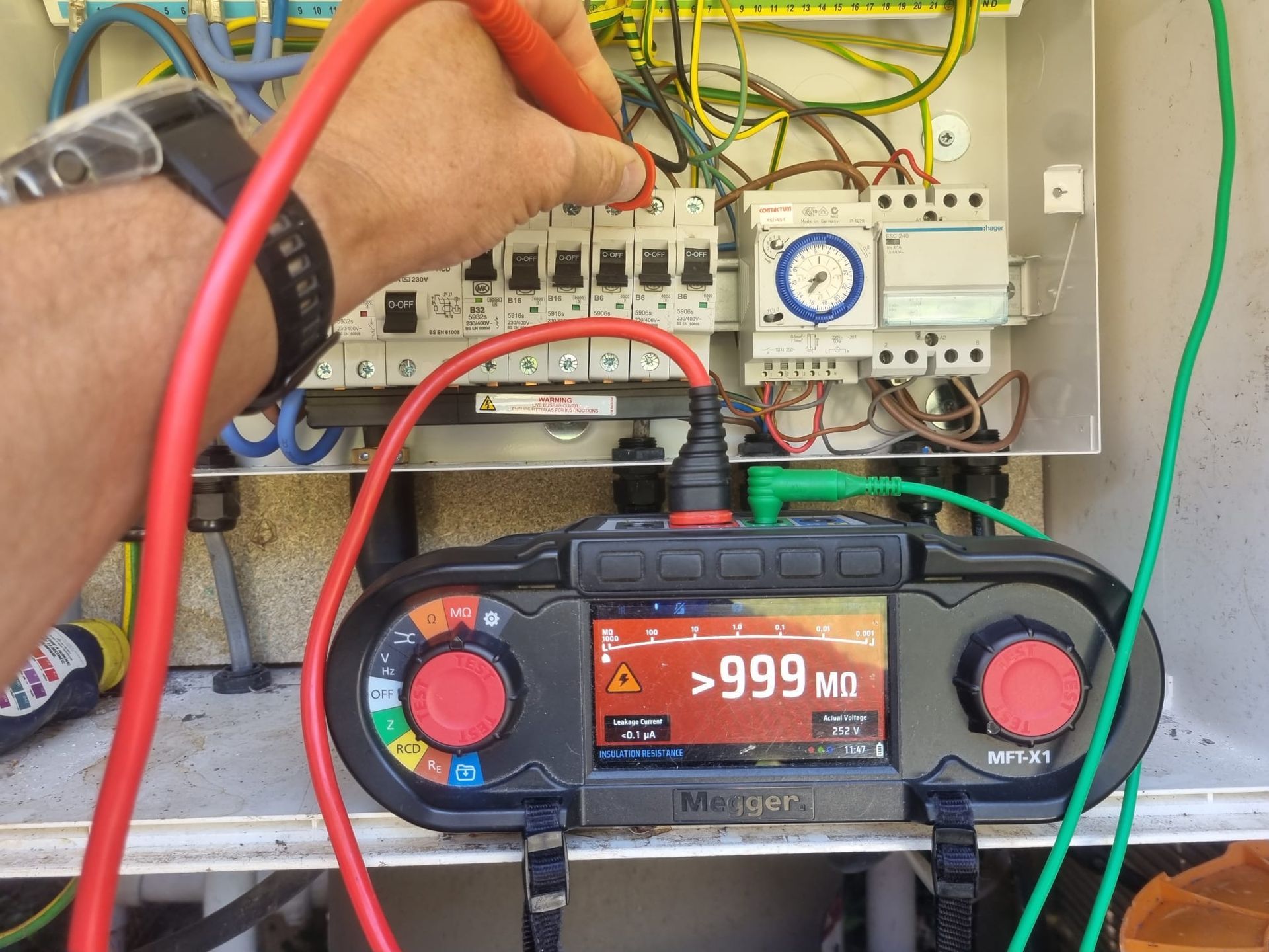 Circuit 5 readings all fine - live to earth