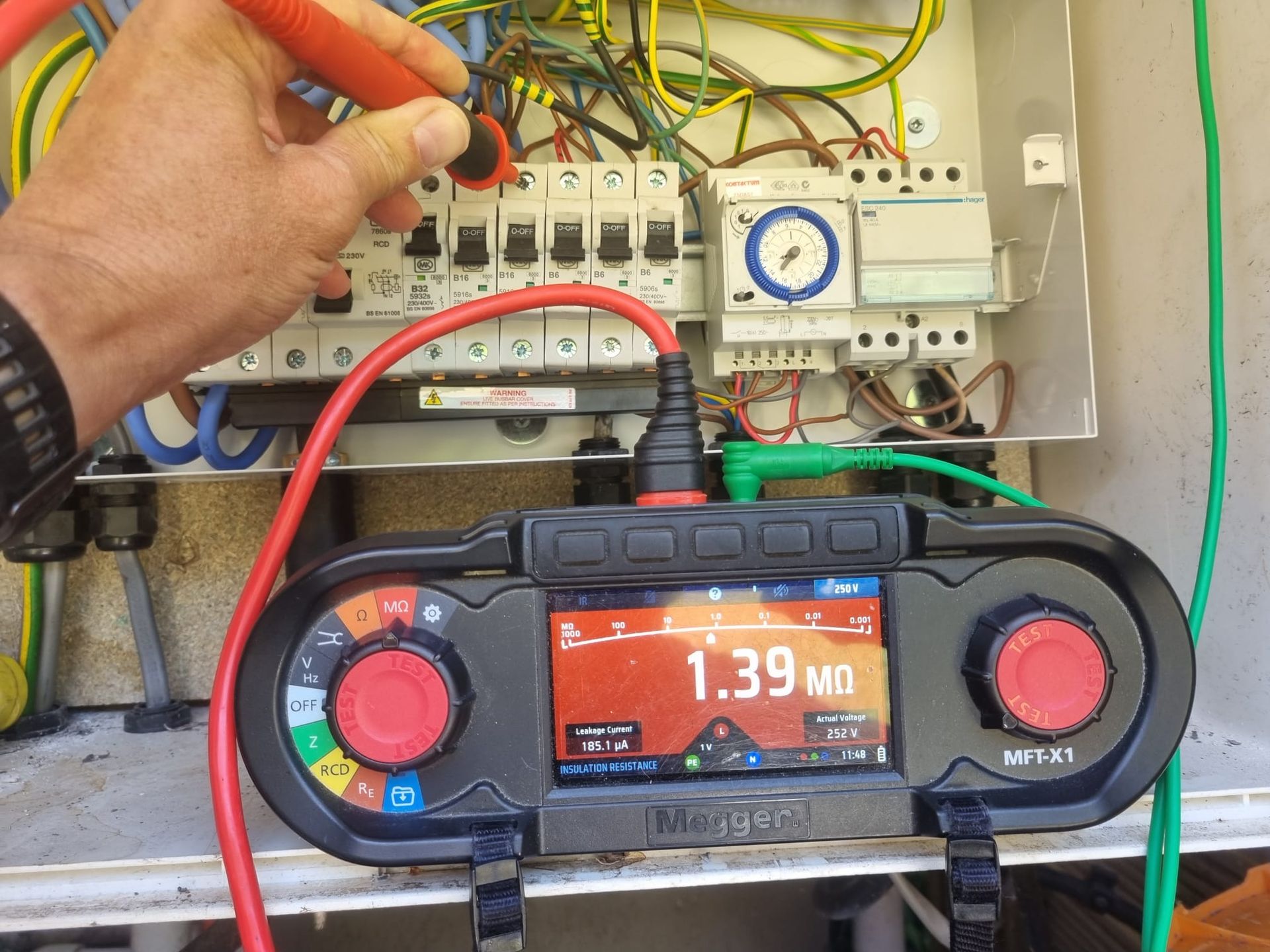 Circuit 4 was giving a false positive - the reading was being back-fed from circuit 1