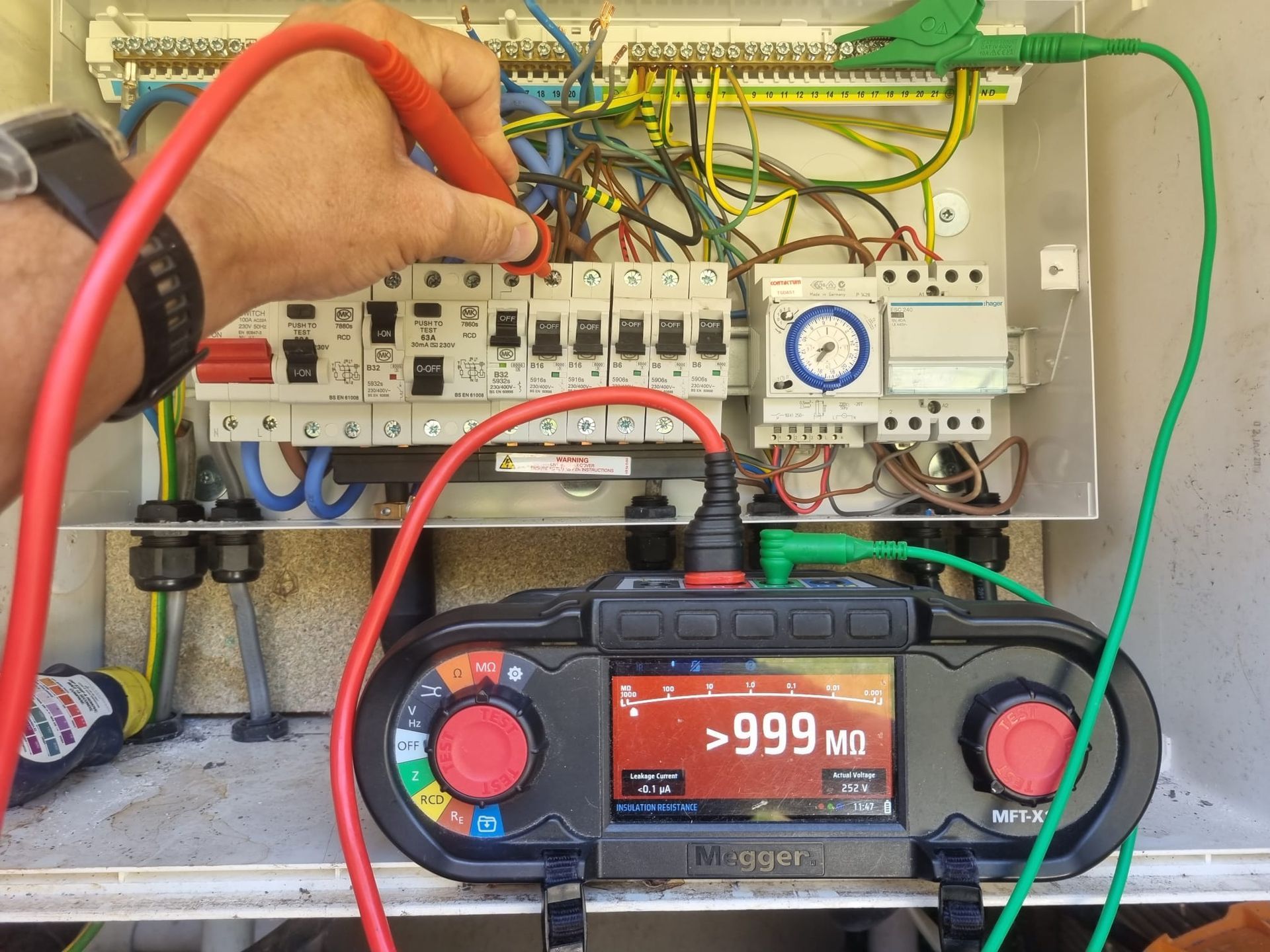 Circuit 2 readings fine - 999M ohms