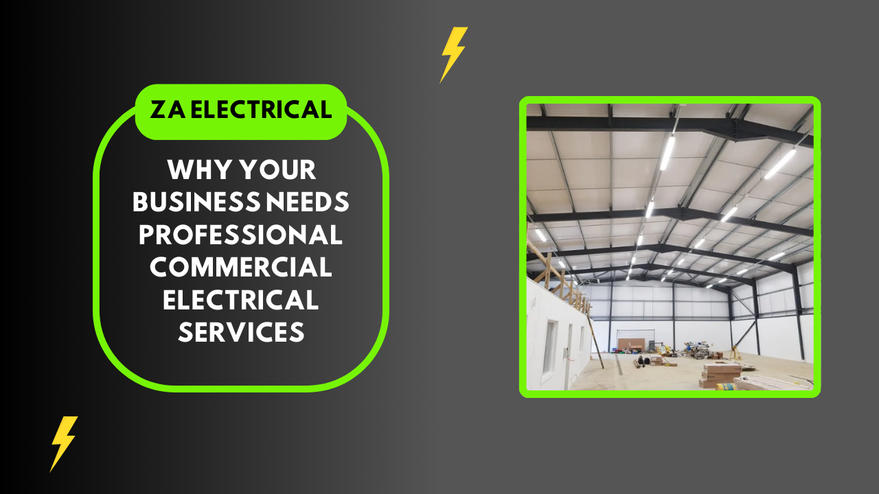Professional Commercial Electrical Services for Businesses in Sussex and Brighton.