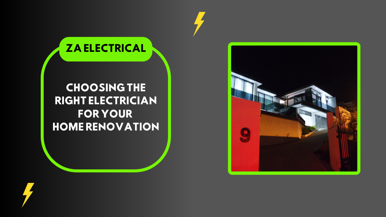 Choose the Right Electrician for home renovation in Sussex.