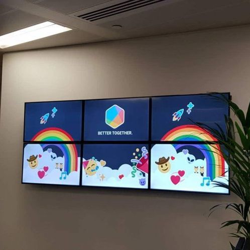 AV reception wall