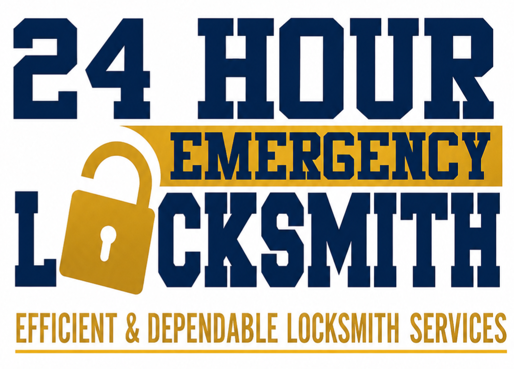 24 hour emergency locksmith logo