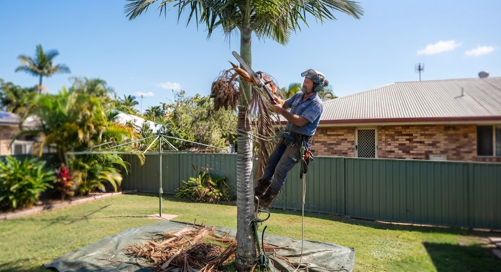 Palm tree maintenance