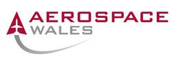 Aerospace Wales logo in red and gray on a white background